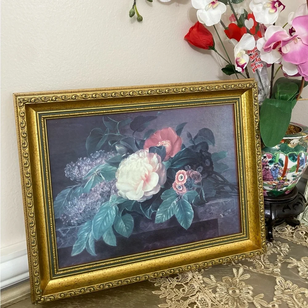 Vintage Framed Reproduction on Canvas /Johan Jensen |